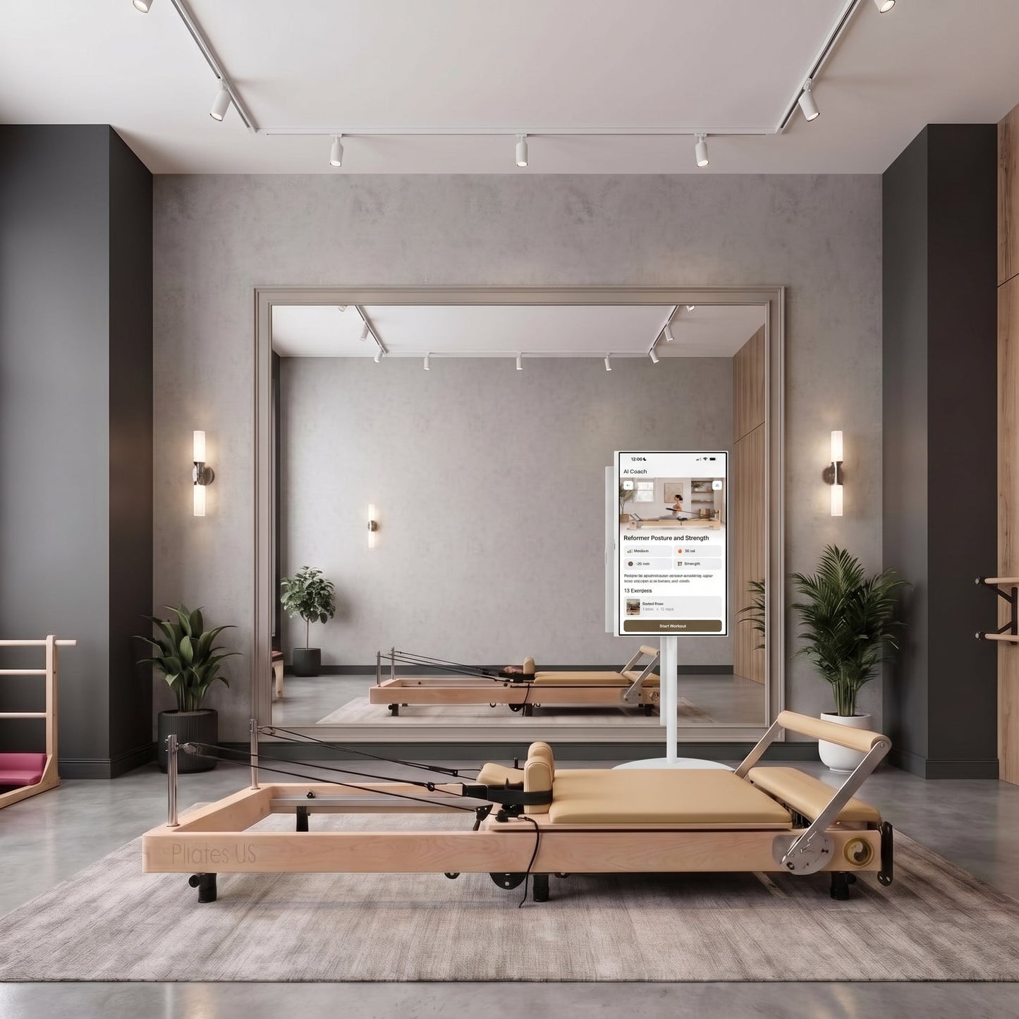 Janet Elite Plus Foldable Pilates Reformer – Studio Grade Luxury Maple Wood Home Pilates Machine - RE016