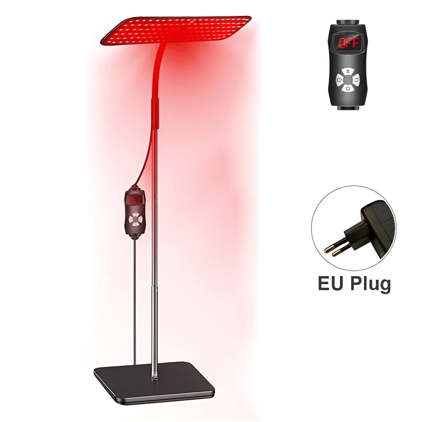 660nm 850nm LED Light Panel with Stand – 126 LEDs, Red & Near-Infrared Light for Home Wellness and Personal Care