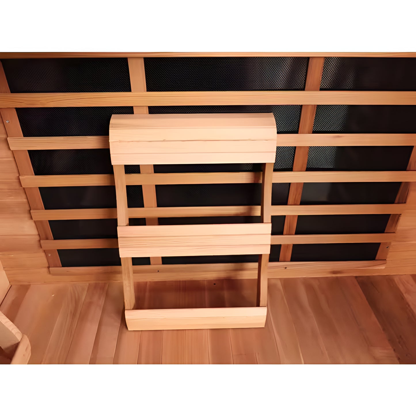 4-Person Cedar Corner Infrared Sauna with Carbon Heaters, Bluetooth Audio, Digital Controls, and Chromatherapy Lighting