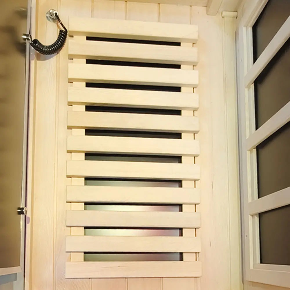 909MX Mini 1 Person Infrared Sauna 3 Sides Large glass panels