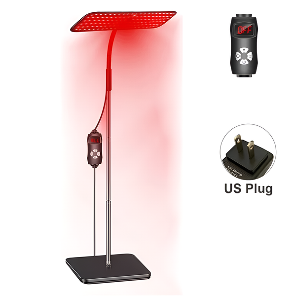 660nm 850nm LED Light Panel with Stand – 126 LEDs, Red & Near-Infrared Light for Home Wellness and Personal Care