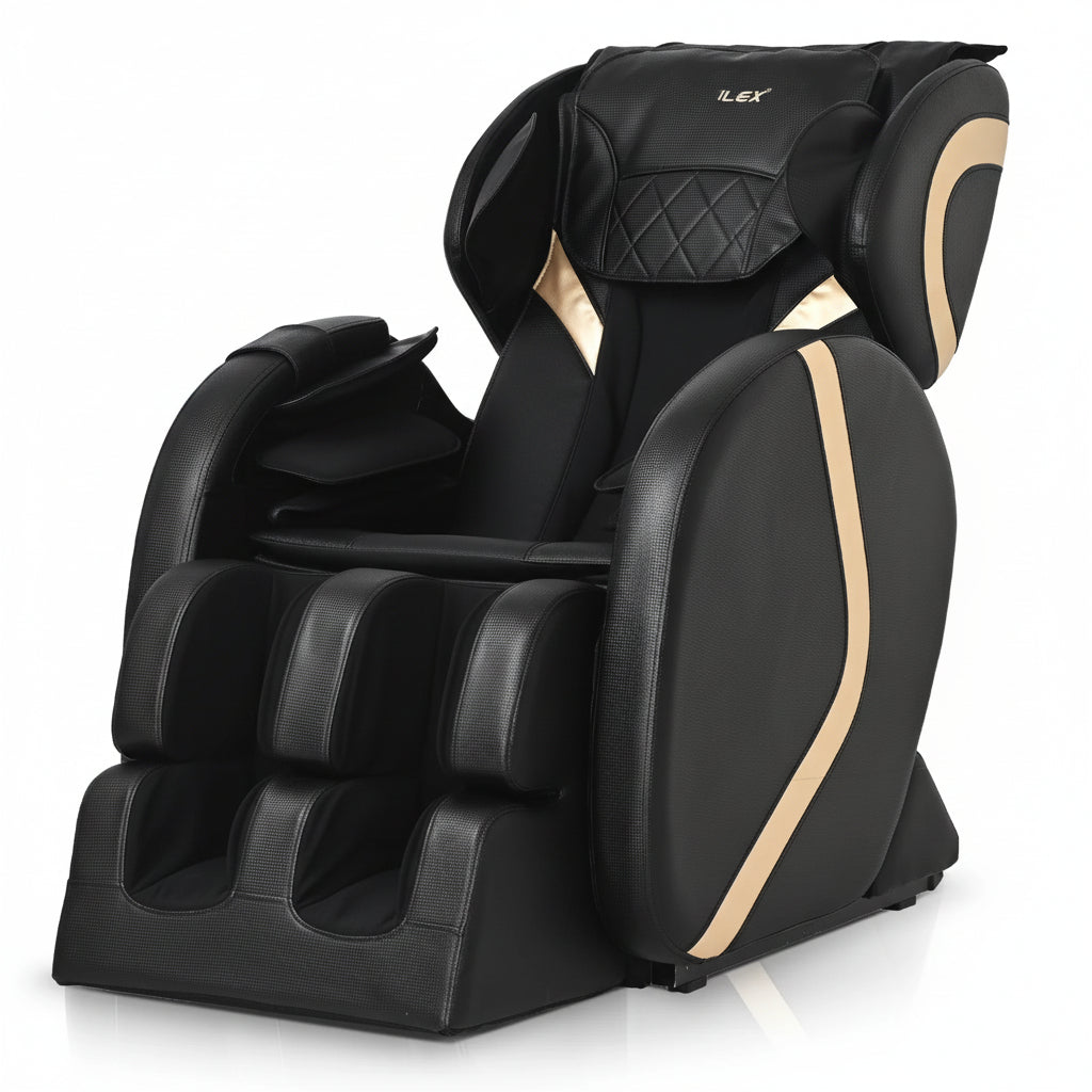 Full Body Massage Chair Recliner with Zero Gravity, Heat, Air Compression, Foot Rollers, and Remote Control