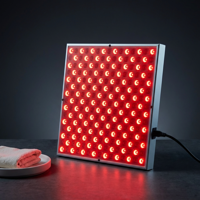 LED Red Light Therapy Panel Lamp for Facial anti Aging Skin Care Beauty for Body Pain Relief 225 LED Light Physical Therapy — Studio Shot