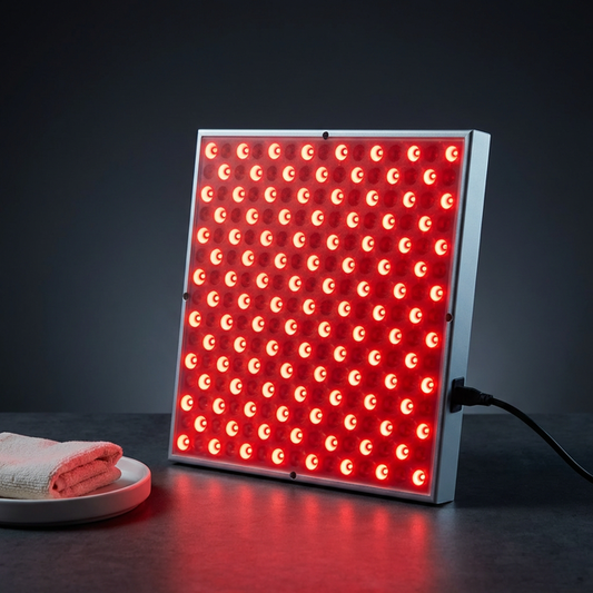 LED Red Light Therapy Panel Lamp for Facial anti Aging Skin Care Beauty for Body Pain Relief 225 LED Light Physical Therapy — Studio Shot