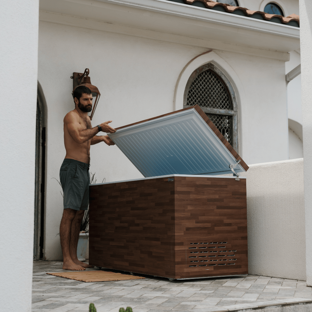Fire Cold Plunge All-In-One Residential Ice Bath Tub with Built-In Cooling, Filtration, and Ozone System