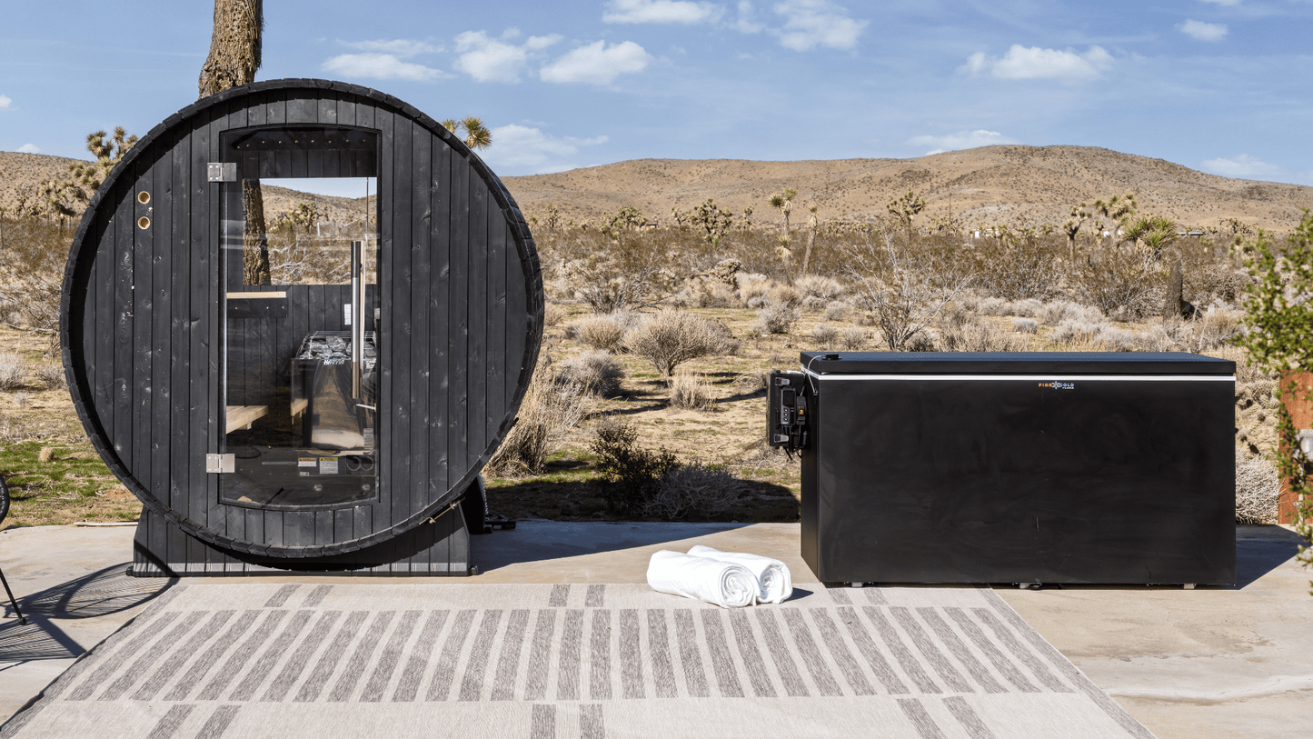 Fire Cold Plunge All-In-One Residential Ice Bath Tub with Built-In Cooling, Filtration, and Ozone System