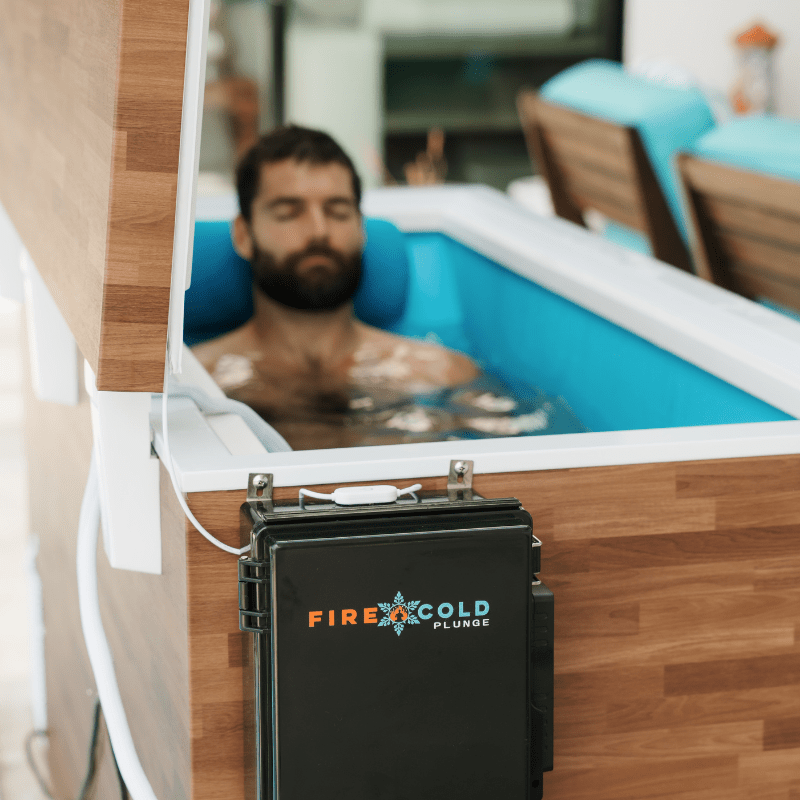 Fire Cold Plunge All-In-One Residential Ice Bath Tub with Built-In Cooling, Filtration, and Ozone System